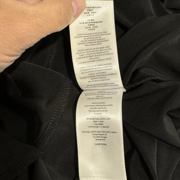 michael kors Black halter top Size Large Gold Branded Buckle - Picture 9 of 12